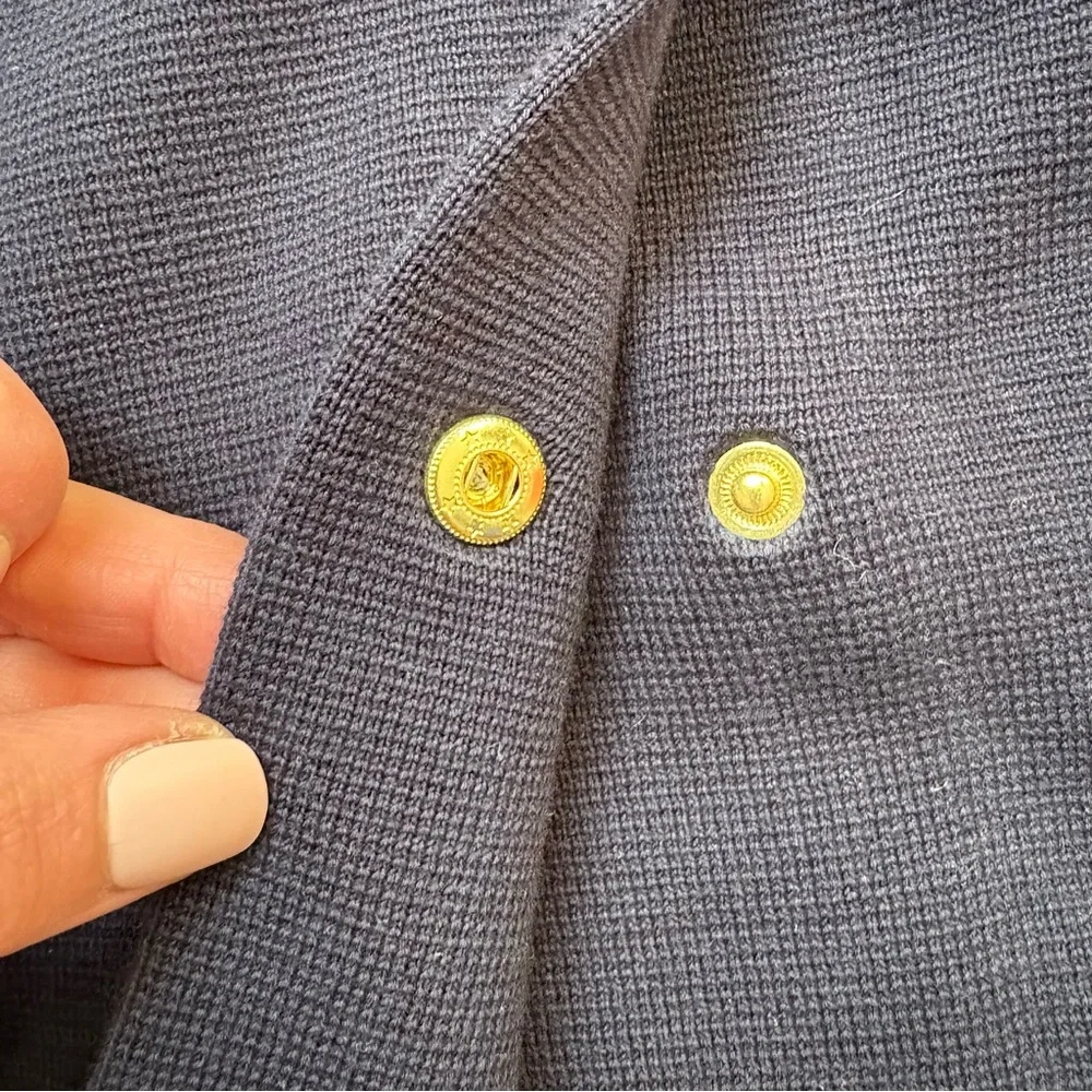 NWT Women’s Talbots Petite Double Breasted Stand Collar Seater Jacket Size Small - Picture 8 of 10